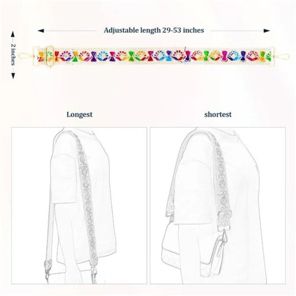 Knit Purse Strap,Replacement Crossbody Wide Adjustable Shoulder Strap for Bag